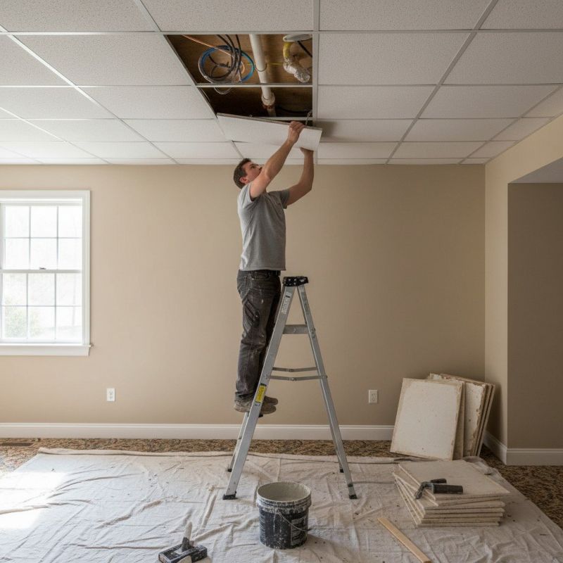 Ceiling Tile Repair Service